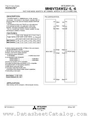MH8V72AWZJ-6 datasheet pdf Mitsubishi Electric Corporation