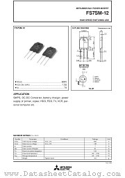 FS7SM-12 datasheet pdf Mitsubishi Electric Corporation