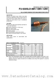 FU-630SLD-10M1 datasheet pdf Mitsubishi Electric Corporation