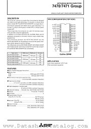 M37471M2-XXXSP datasheet pdf Mitsubishi Electric Corporation