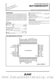 M37735M4BXXXFP datasheet pdf Mitsubishi Electric Corporation