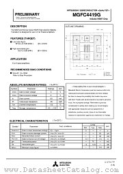 MGFC4419G datasheet pdf Mitsubishi Electric Corporation