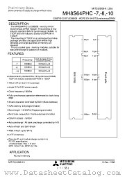 MH8S64PHC-7 datasheet pdf Mitsubishi Electric Corporation