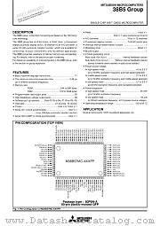 M38B57MC-XXXFP datasheet pdf Mitsubishi Electric Corporation