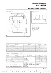 M57788SH datasheet pdf Mitsubishi Electric Corporation