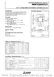 MGFX36V0717 datasheet pdf Mitsubishi Electric Corporation