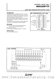 M66320FP datasheet pdf Mitsubishi Electric Corporation