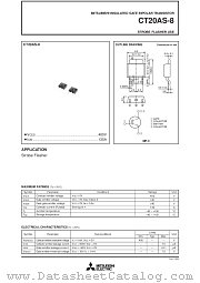 CT20AS-8 datasheet pdf Mitsubishi Electric Corporation