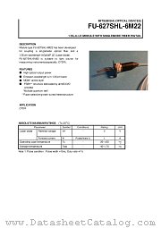 FU-627SHL-6M22 datasheet pdf Mitsubishi Electric Corporation
