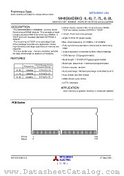 MH8S64DBKG-7L datasheet pdf Mitsubishi Electric Corporation
