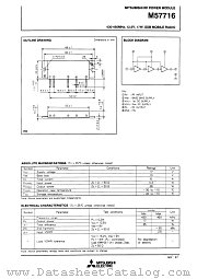 M57716 datasheet pdf Mitsubishi Electric Corporation