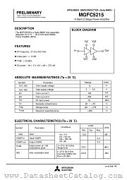 MGFC5215 datasheet pdf Mitsubishi Electric Corporation