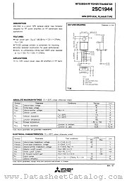 2SC1944 datasheet pdf Mitsubishi Electric Corporation