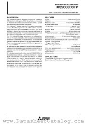 M32000D3FP datasheet pdf Mitsubishi Electric Corporation
