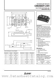 CM200DY-24H datasheet pdf Mitsubishi Electric Corporation