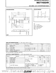 M67749SHR datasheet pdf Mitsubishi Electric Corporation