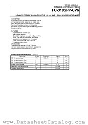 FU-319SPP-CV6 datasheet pdf Mitsubishi Electric Corporation