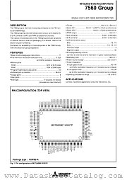 M37560M8-XXXGP datasheet pdf Mitsubishi Electric Corporation