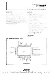 M66333FP datasheet pdf Mitsubishi Electric Corporation