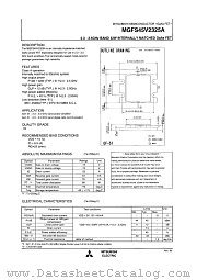 MGFS45V2325A datasheet pdf Mitsubishi Electric Corporation