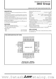 M38022M2-XXXFP datasheet pdf Mitsubishi Electric Corporation