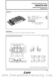 QM20TD-HB datasheet pdf Mitsubishi Electric Corporation