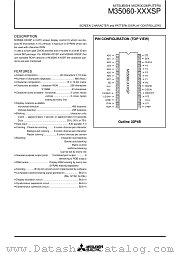 M35060-XXXSP datasheet pdf Mitsubishi Electric Corporation