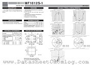 MF1012S-1 datasheet pdf Mitsubishi Electric Corporation