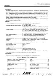 M30625MG-XXXGP datasheet pdf Mitsubishi Electric Corporation
