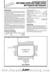M37753S4CHP datasheet pdf Mitsubishi Electric Corporation
