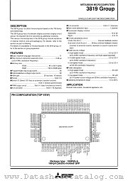 M38198EC-XXXFP datasheet pdf Mitsubishi Electric Corporation