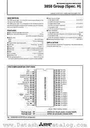 M388504E6SP datasheet pdf Mitsubishi Electric Corporation