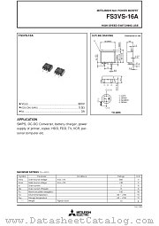 FS3VS-16A datasheet pdf Mitsubishi Electric Corporation