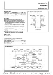 M52342SP datasheet pdf Mitsubishi Electric Corporation