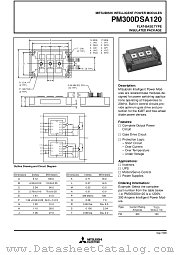 PM300DSA120 datasheet pdf Mitsubishi Electric Corporation
