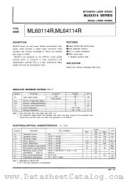 ML60114R datasheet pdf Mitsubishi Electric Corporation