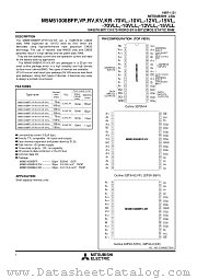 M5M51008BVP-10VL datasheet pdf Mitsubishi Electric Corporation