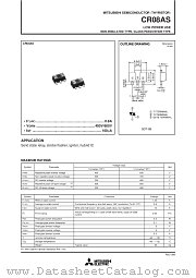 CR08AS datasheet pdf Mitsubishi Electric Corporation