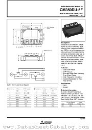 CM350DU-5F datasheet pdf Mitsubishi Electric Corporation