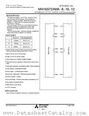 MH16S72AMA-8 datasheet pdf Mitsubishi Electric Corporation