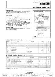2SC2133 datasheet pdf Mitsubishi Electric Corporation