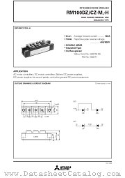 RM100DZ-M datasheet pdf Mitsubishi Electric Corporation