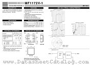 MF1172V-1 datasheet pdf Mitsubishi Electric Corporation