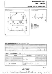 M57704SL datasheet pdf Mitsubishi Electric Corporation