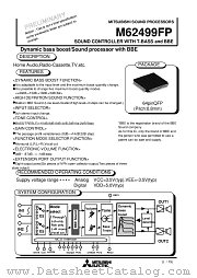 M62499FP datasheet pdf Mitsubishi Electric Corporation