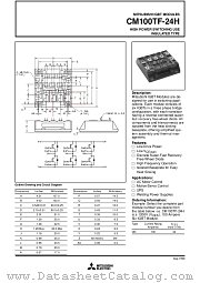CM100TF-24H datasheet pdf Mitsubishi Electric Corporation