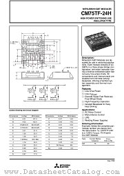 CM75TF-24H datasheet pdf Mitsubishi Electric Corporation