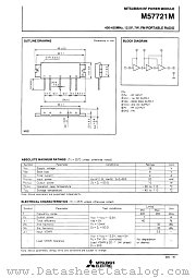 M57721M datasheet pdf Mitsubishi Electric Corporation