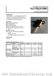 FU-17SLD-F3M1 datasheet pdf Mitsubishi Electric Corporation