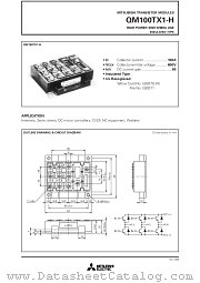 QM100TX1-H datasheet pdf Mitsubishi Electric Corporation